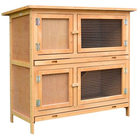 rabbit hutch pawhut|pawhut 62x22 wooden rabbit hutch.